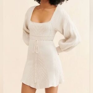 Free People Emmaline Sweater Mini Dress, XS